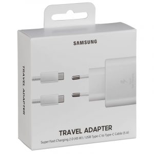 Samsung Kućni Punjač za Mobilne Telefon USB Tip C SAMSUNG EP-TA845-XBE (Beli)
