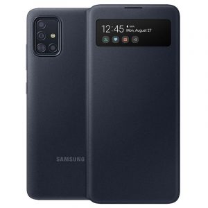 S View preklopna futrola za Galaxy A51-Crna