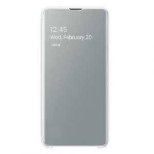 Samsung Galaxy S10e Clear View Preklopna Futrola (Bela)