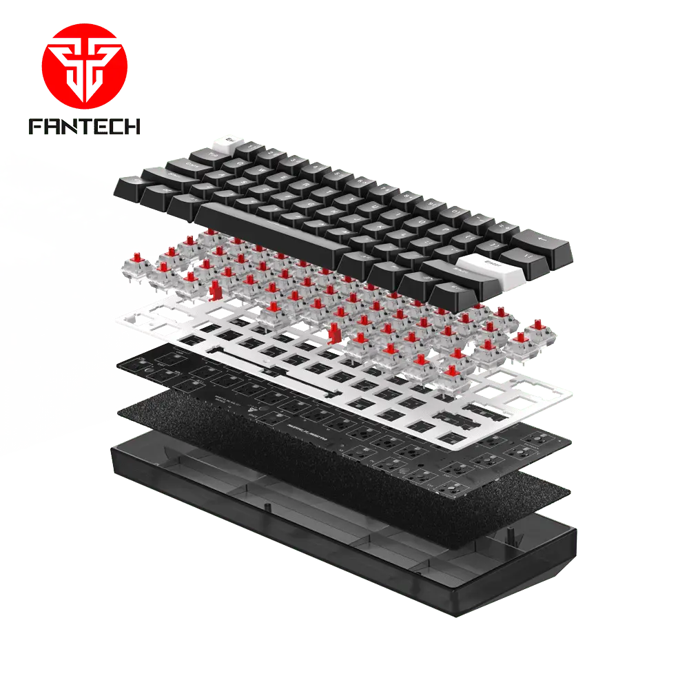 Fantech Mehanička Tastatura MK857 RGB MAXFIT61 Frost Wireless (Plavi Switch)3