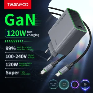Tranyoo T-EU8 120W GaN Super kućni punjač