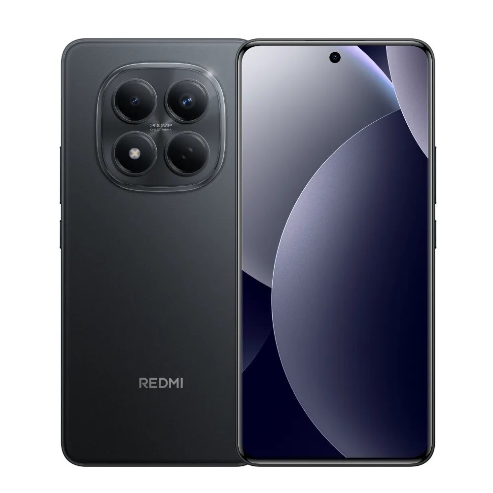 Xiaomi Redmi Note 15 8/256GB crni – prednja strana telefona